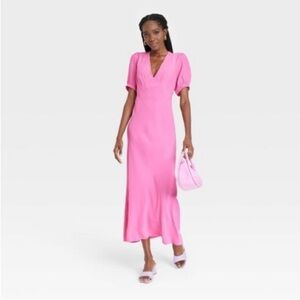 A NEW DAY PINK V-Neck Maxi Dress XXL